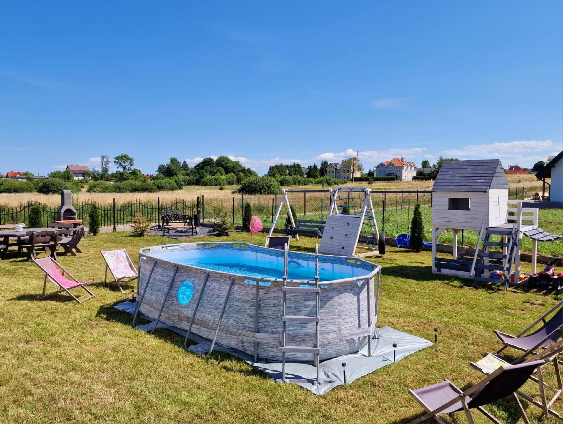 Diamenty Baltyku Domki Wakacyjne Balia Z Jacuzzi Mielenko Exteriér fotografie